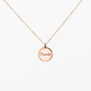 Ketting Rond Friends – Rosé Goud