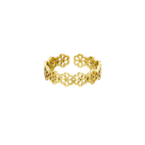 Ring Flowers – Goud