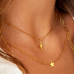 Ketting Bliksemschicht – Zilver