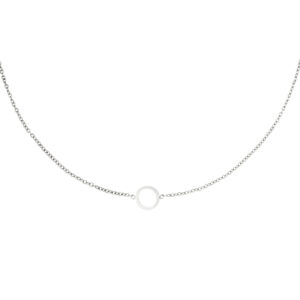 Ketting Open Cirkel – Zilver